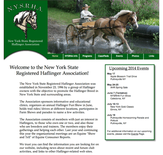 New York State Registered Haflinger Association