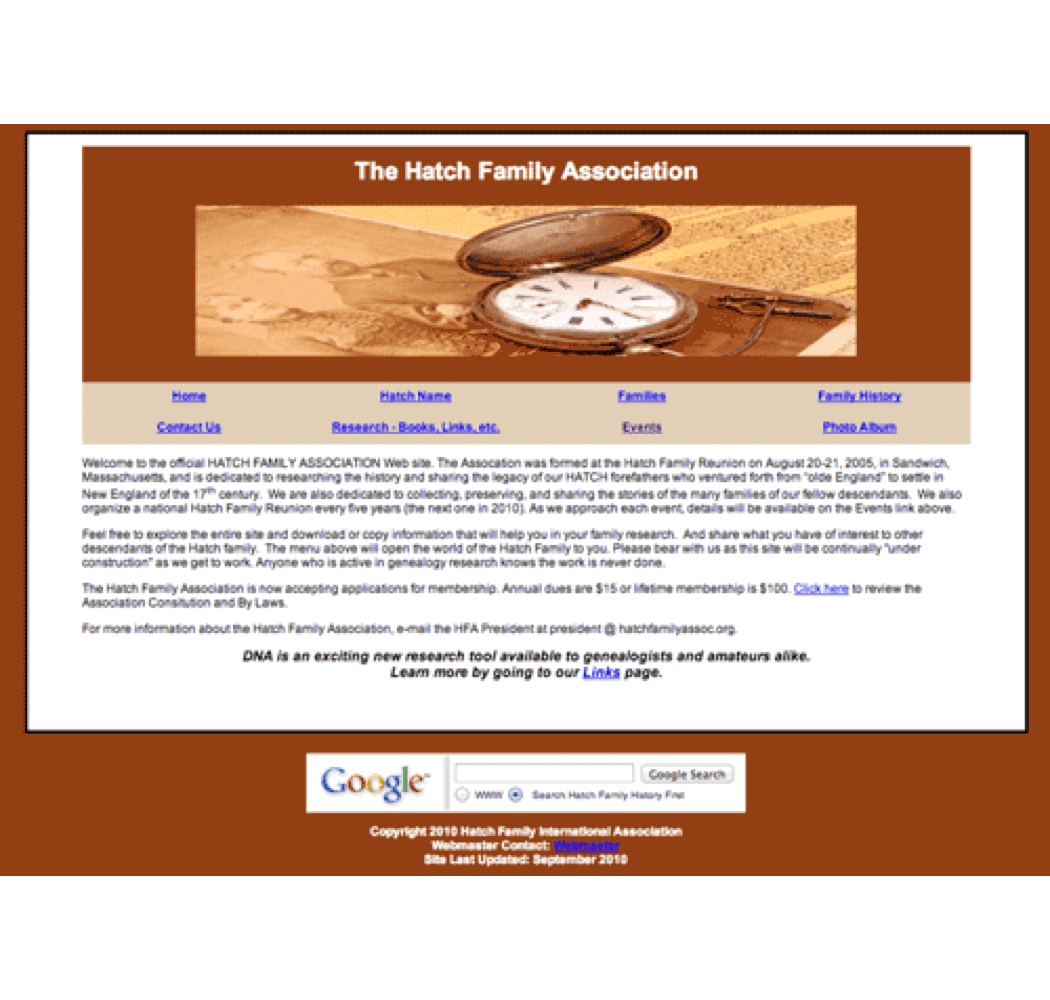The Hatch Family Association
