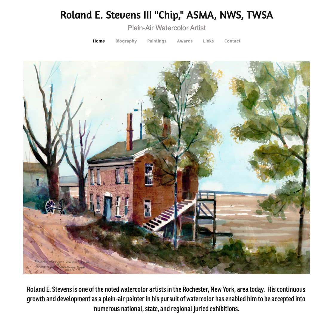 Roland E. Stevens Watercolor Artist Website